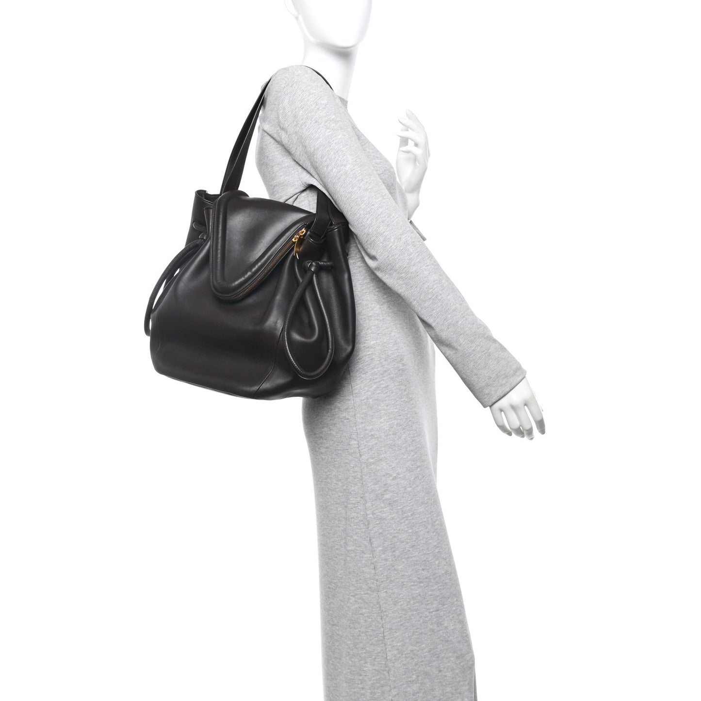 Calfskin Large Beak Tote Fondant