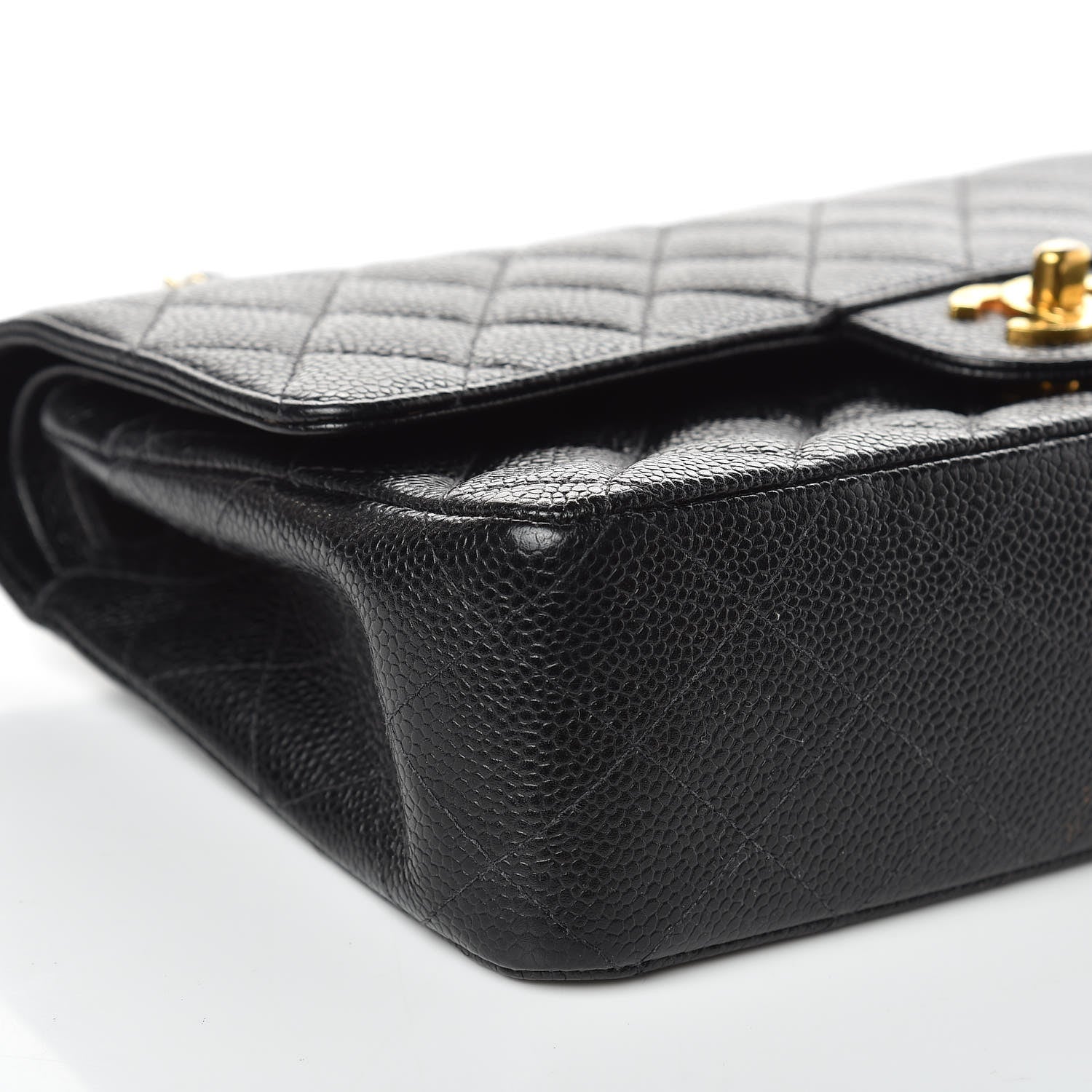 Chanel Caviar Quilted Medium Double Flap Black 8 of 15