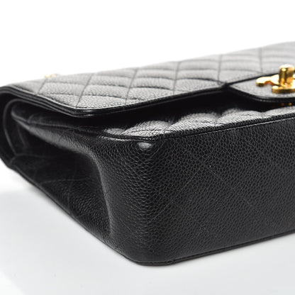 Chanel Caviar Quilted Medium Double Flap Black 8 of 15