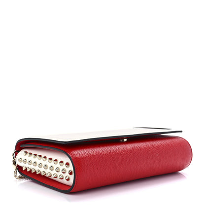 Christian Louboutin Loubi Kraft PVC Patent Calfskin Paloma Clutch Kraft Latte 3 of 12