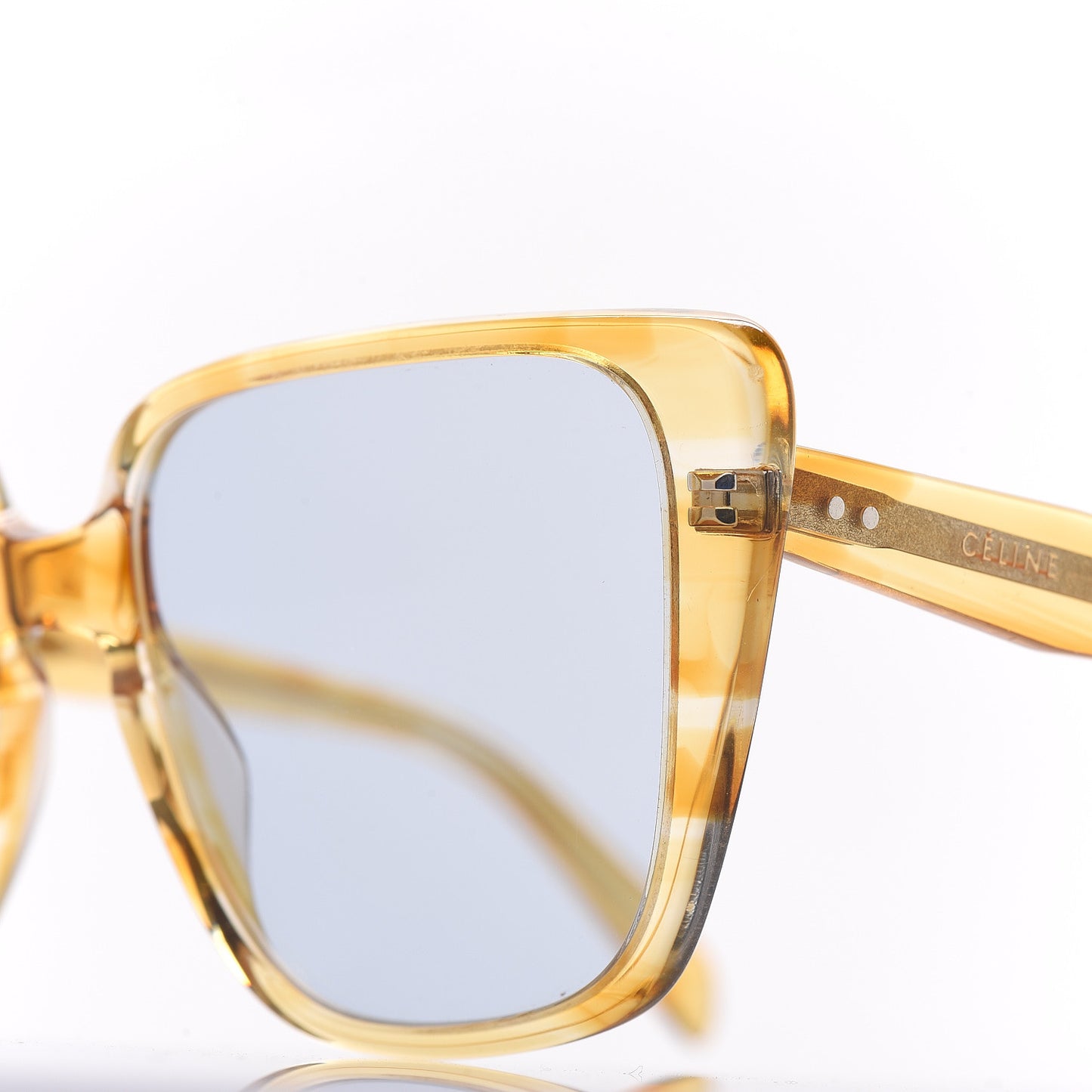 Acetate Cat Eye Sunglasses CL400471 Yellow Blue
