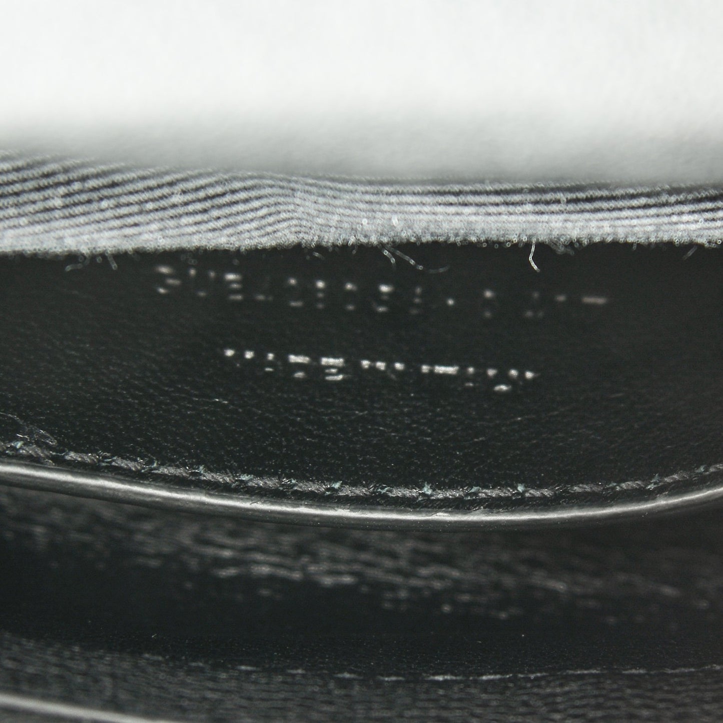 Sheepskin Matelasse Chevron Monogram Medium College Bag Black