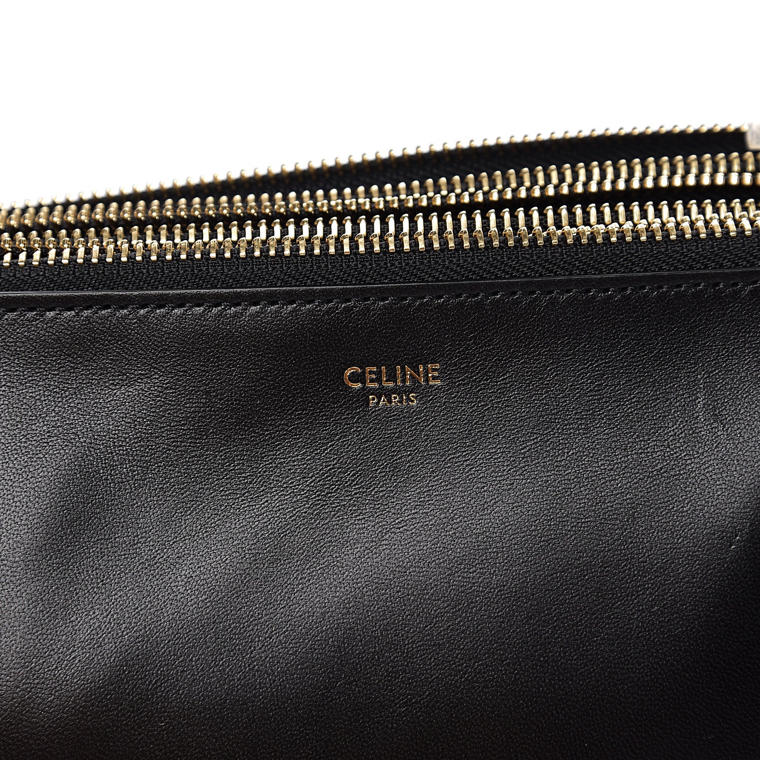 Celine Lambskin Small Trio Crossbody Bag Black 5 of 10