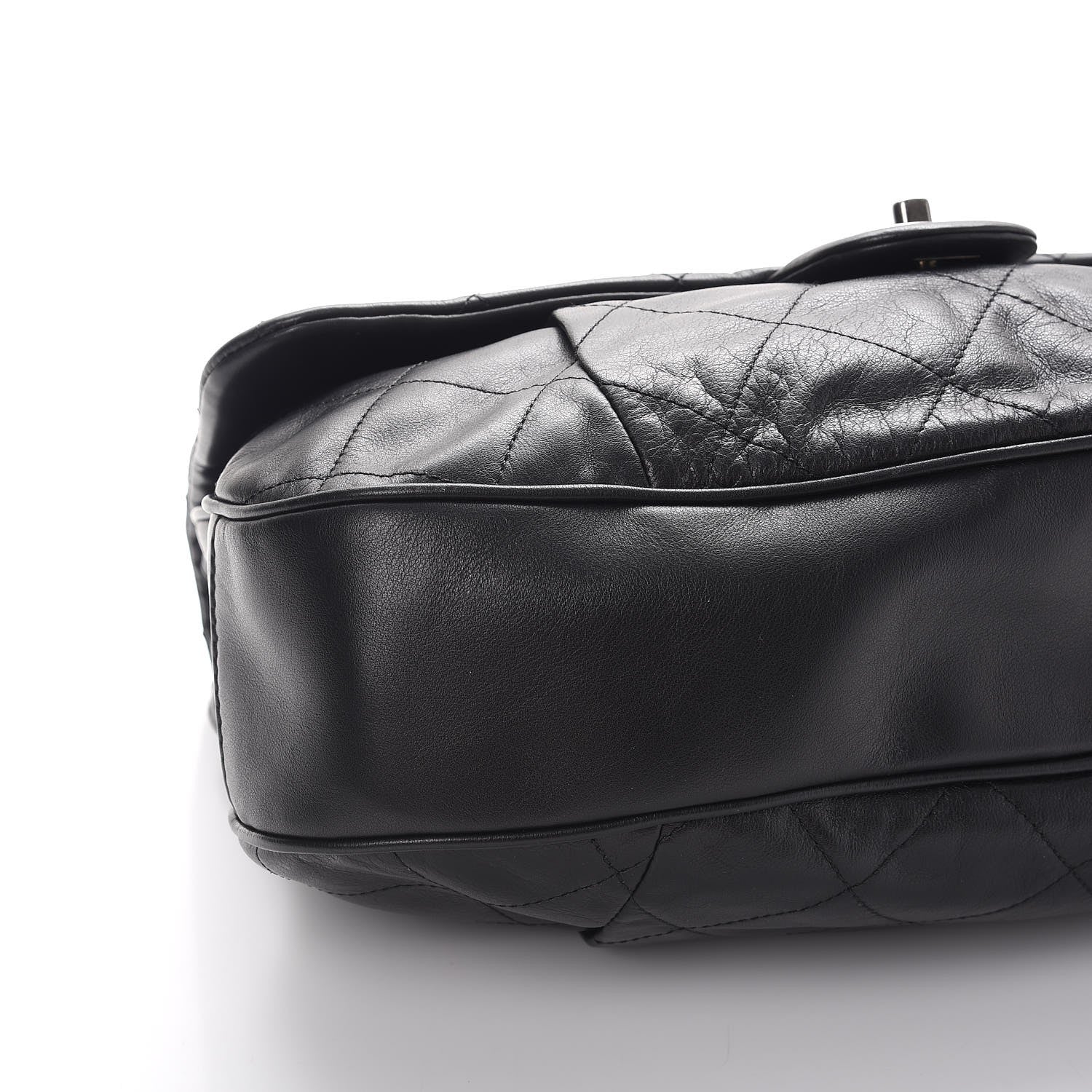 Chanel Calfskin Coco Pleats Flap Black 8 of 10