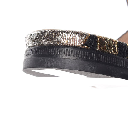 Gucci Jacquard Floral Womens Princetown Slippers 37 Oro Black 10 of 10