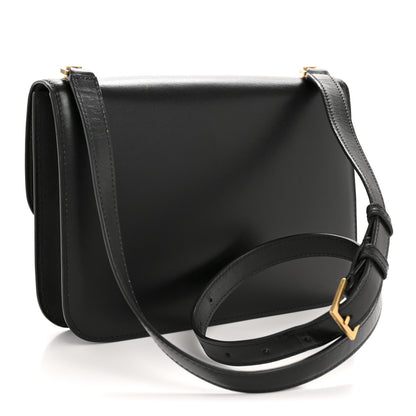 Saint Laurent Smooth Calfskin Carre Satchel Black 3 of 11