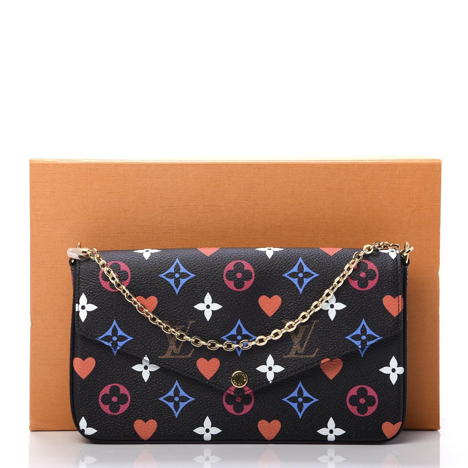 Louis Vuitton Game On Felicie Chain Wallet Black 16 of 16