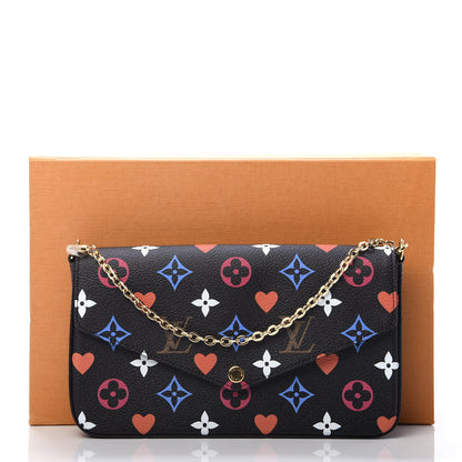 Louis Vuitton Game On Felicie Chain Wallet Black 16 of 16