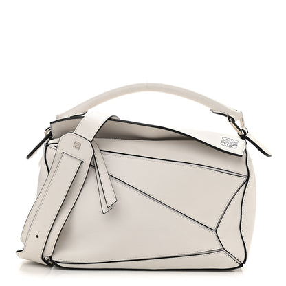 Loewe Calfskin Small Puzzle Bag White 1 of 12