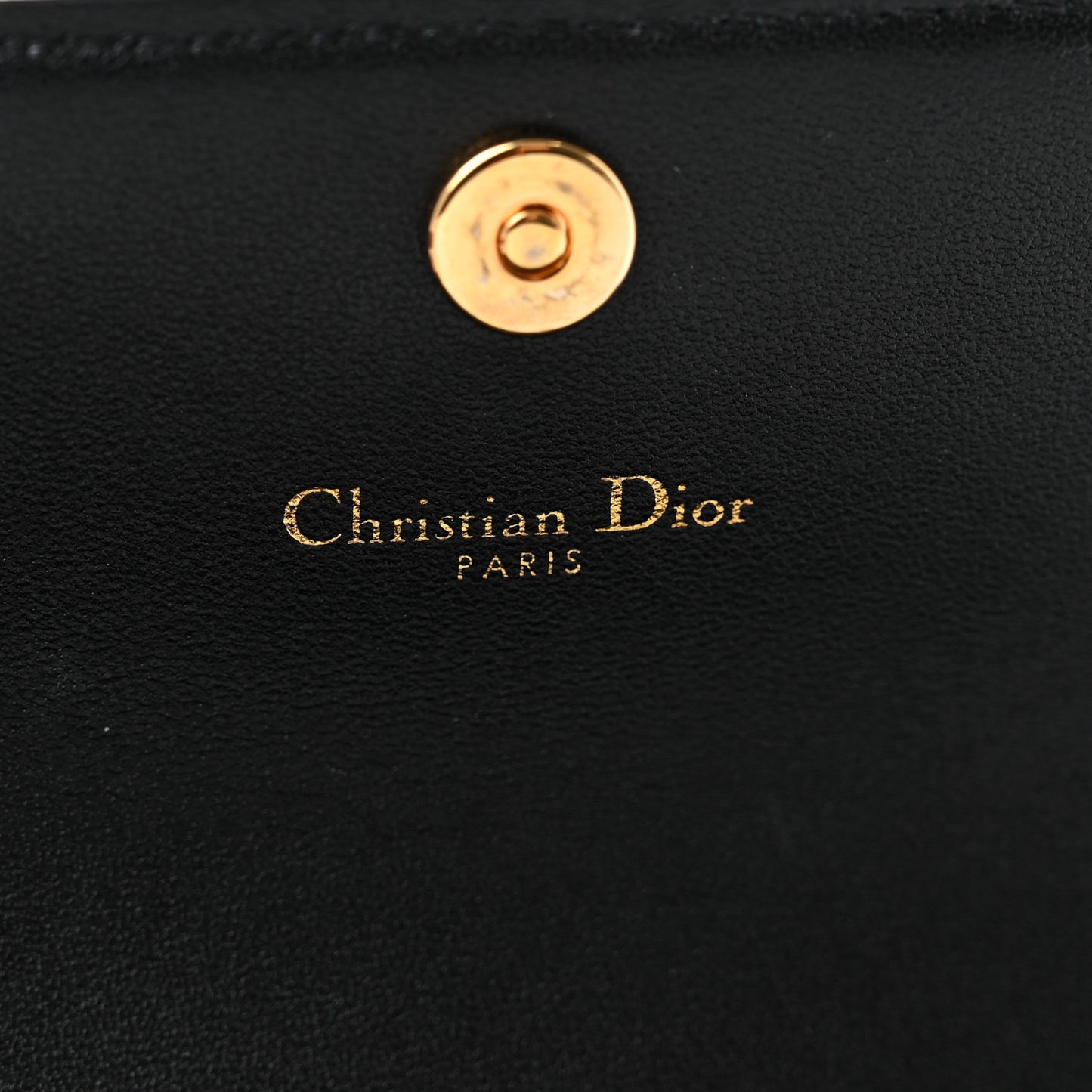 Supple Calfskin Cannage Caro Wallet Black