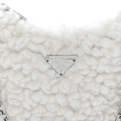 Prada Wool Cashmere Re-Edition 2005 Shoulder Bag Naturale 8 of 10