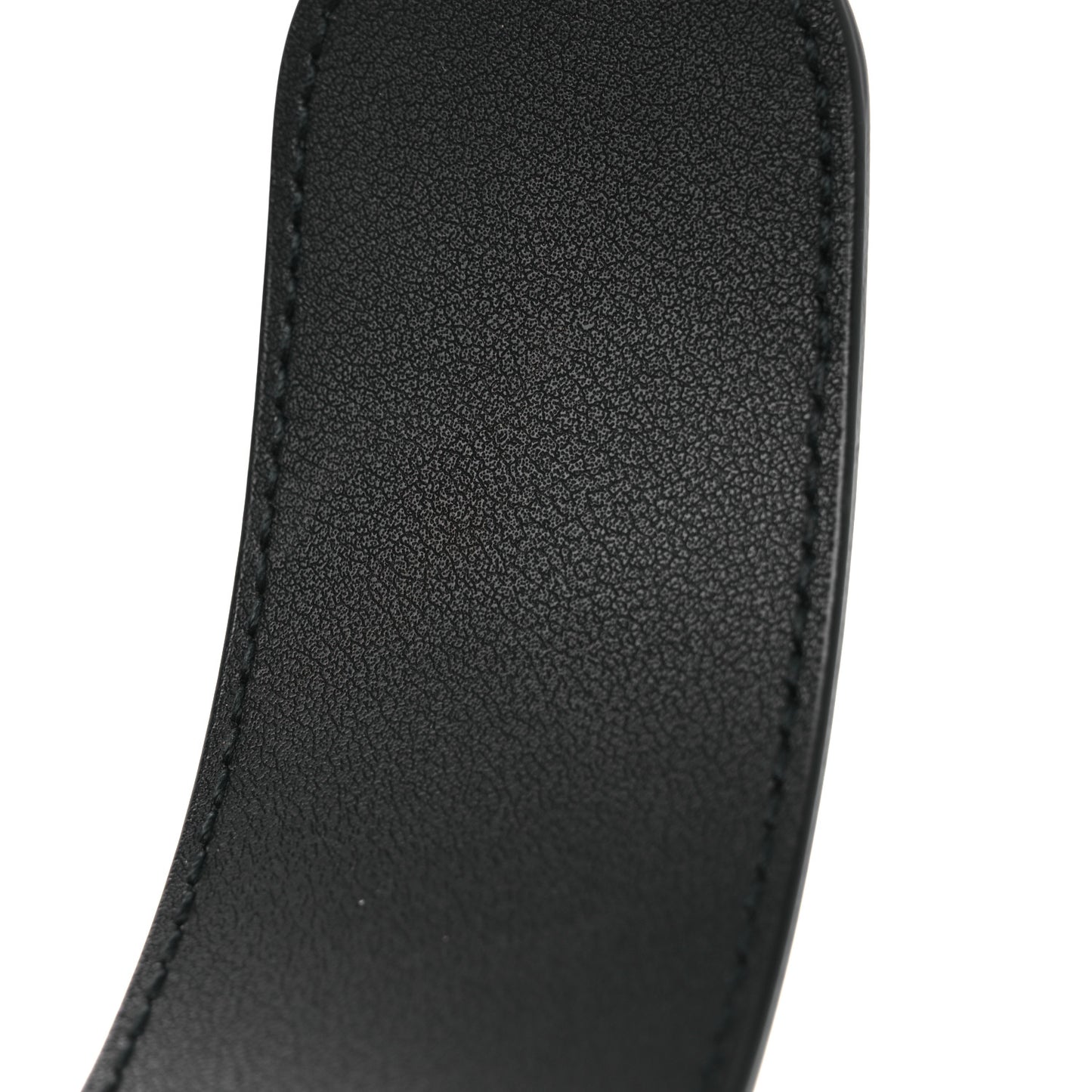 Moon Calfskin Pearl Double G 40mm Belt 85 34 Black Cream