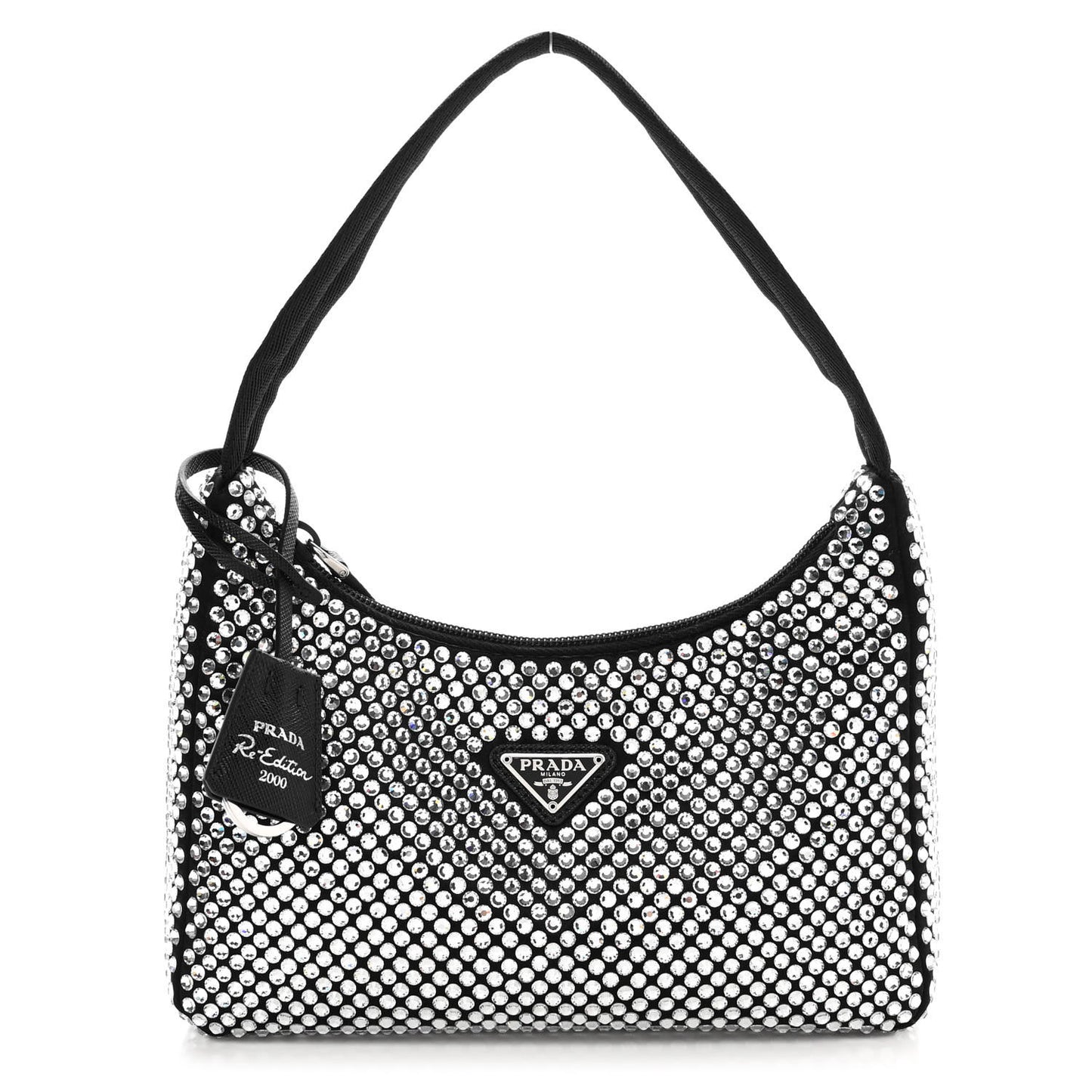 Satin Crystal Mini Re-Edition 2000 Bag Cristal