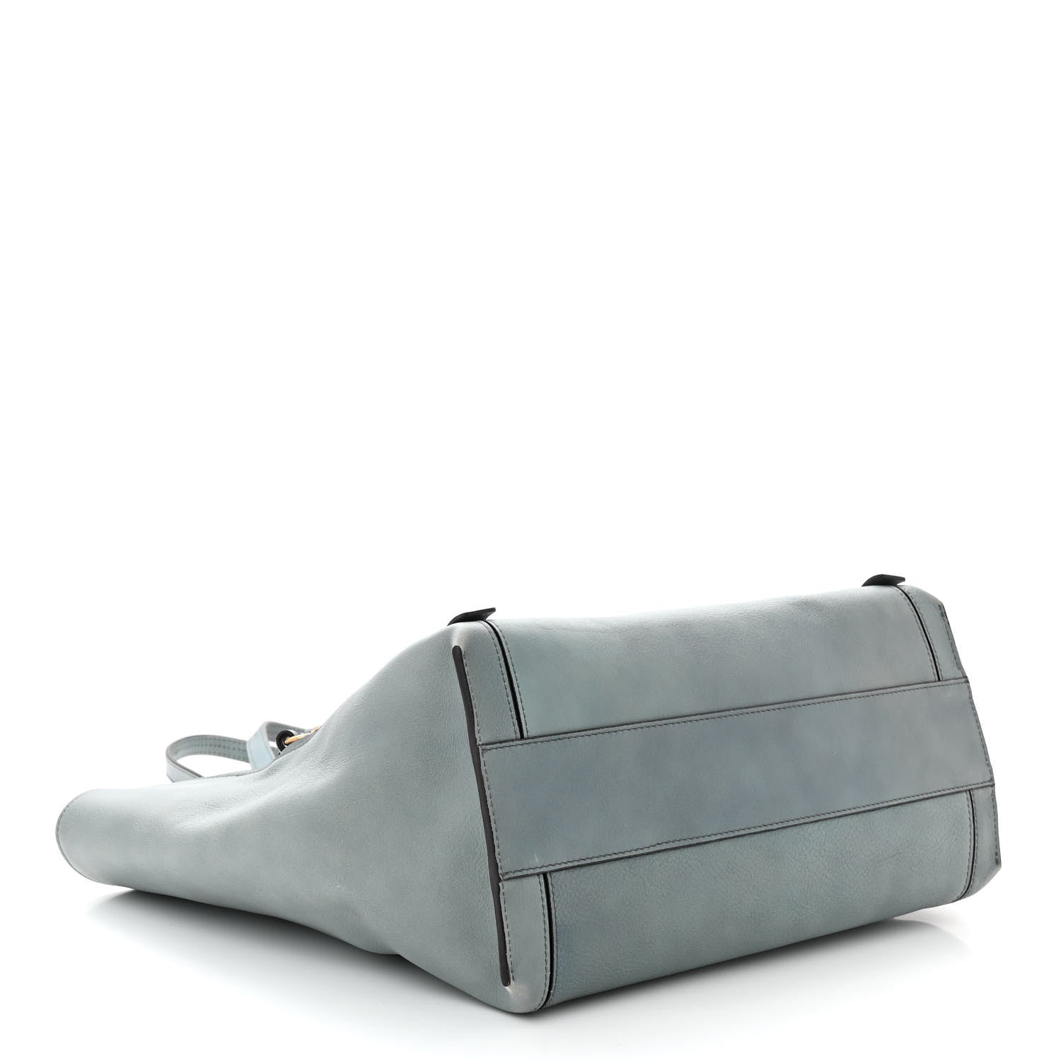 Chloe Smooth Calfskin Medium Milo Shopping Tote Cloudy Blue 4 of 11
