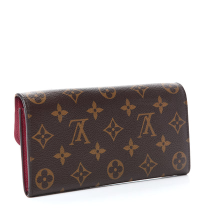 Louis Vuitton Monogram Emilie Wallet Fuchsia 3 of 8