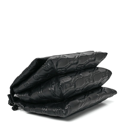 Balenciaga Nappa BB Monogram Embossed Medium Triplet Bag Black 4 of 12