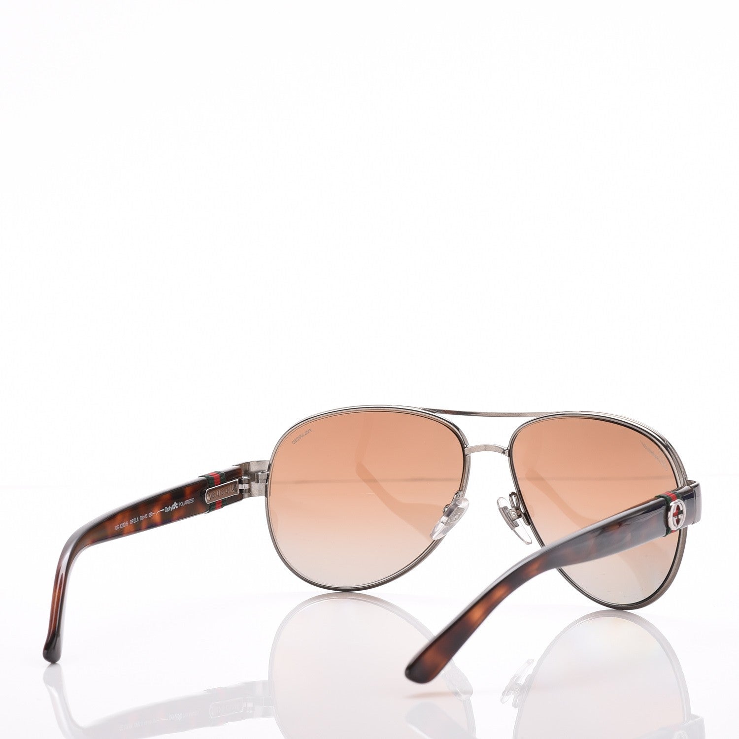 Gucci Web Aviator Sunglasses 4282/S Tortoise 4 of 8