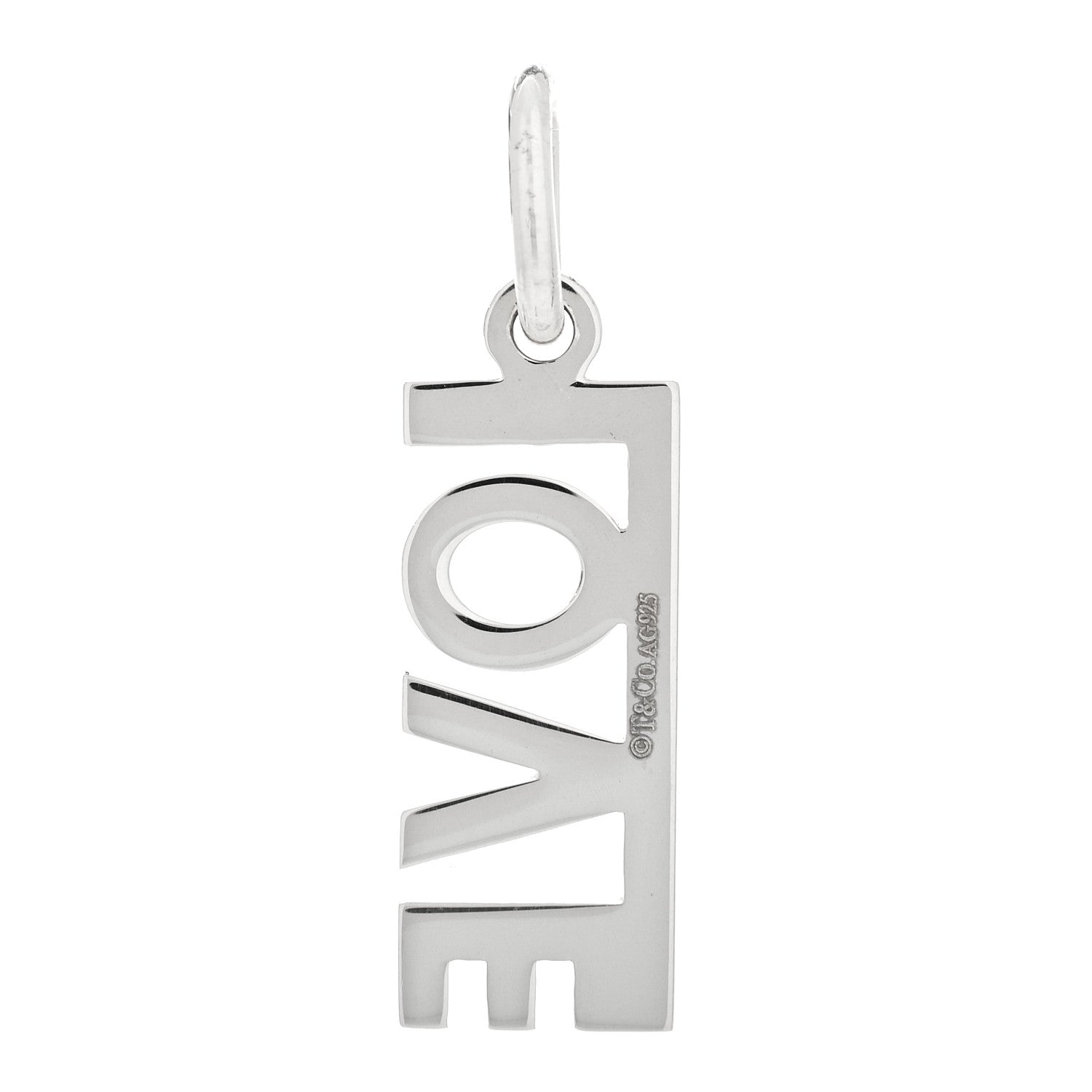 Tiffany Sterling Silver LOVE Charm 3 of 5