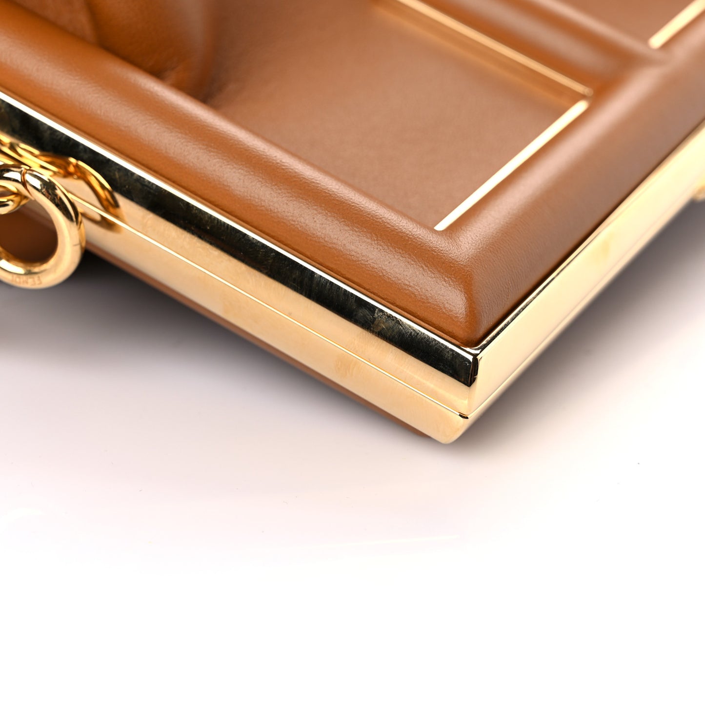 Shiny Nappa Medium Fendi First Caramello