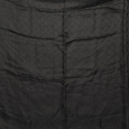 Gucci Wool Silk GG Monogram GGNat Scarf Black 3 of 6