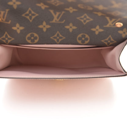 Louis Vuitton Patent Calfskin Monogram Cherrywood BB Rose Ballerine 5 of 12
