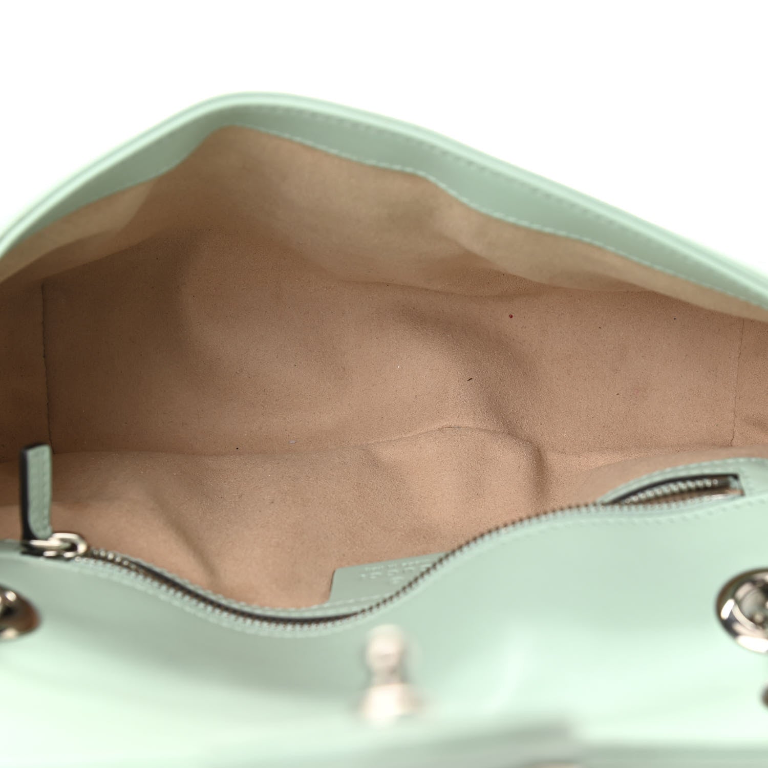 Gucci Calfskin Matelasse Small GG Marmont Shoulder Bag Water Green 5 of 11