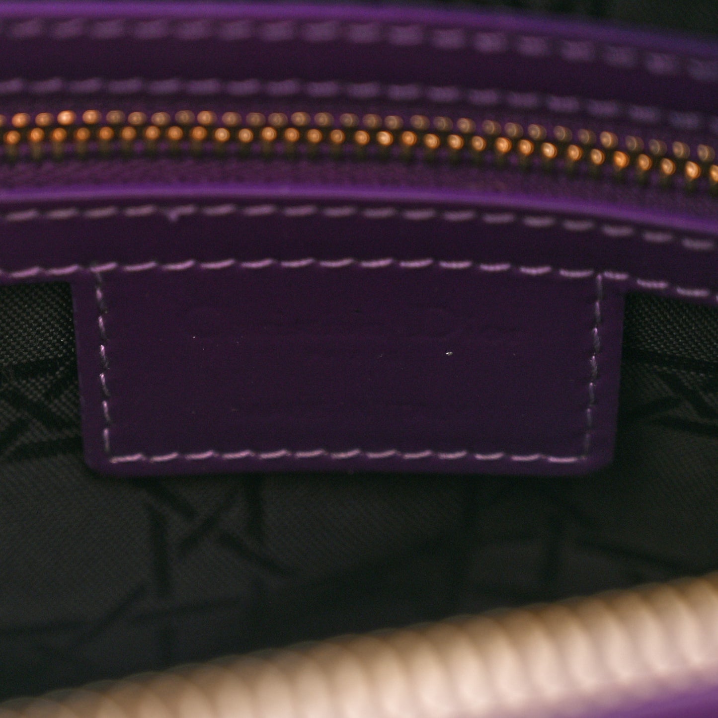 Patent Cannage Medium Lady Dior Purple