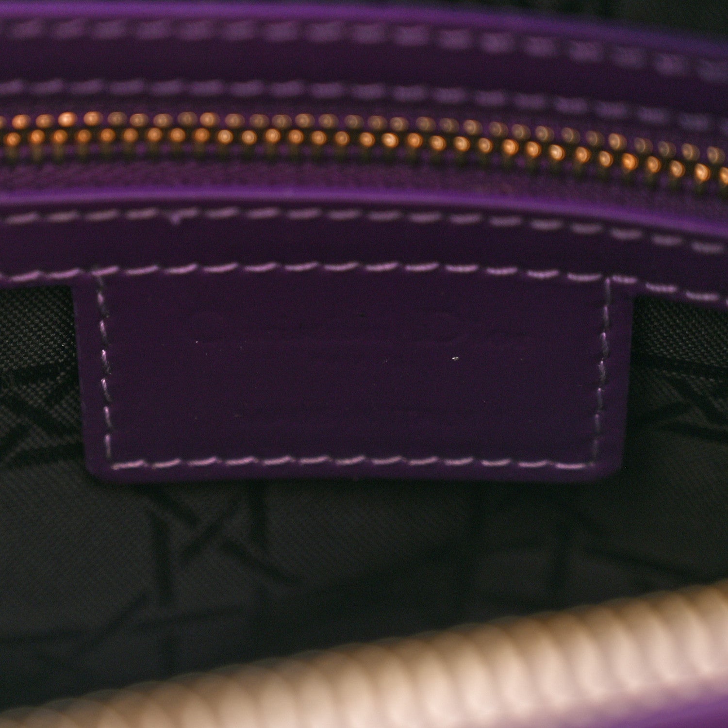 Christian Dior Patent Cannage Medium Lady Dior Purple 6 of 10