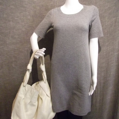 Miu Miu Leather Gathered Shoulder Bag Ivory 2 of 10
