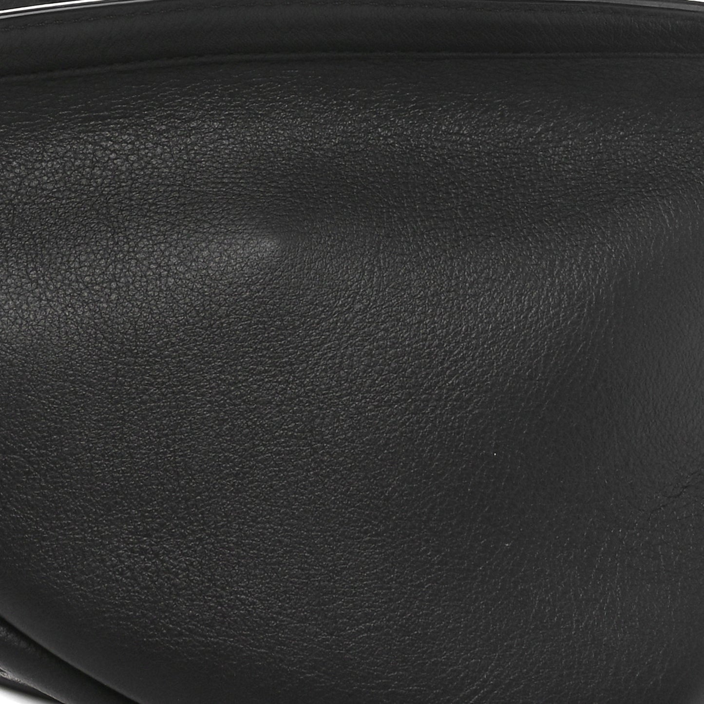 Smooth Calfskin Small Slouchy Banana Bag Black