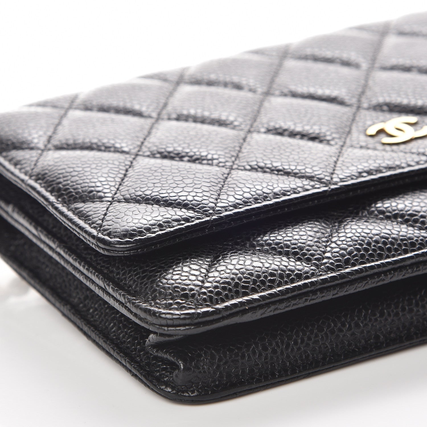 Chanel Caviar Quilted Wallet On Chain WOC Black 9 of 11