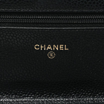Chanel Caviar Quilted Wallet on Chain WOC Black 6 of 13