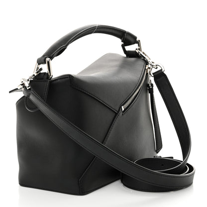 Loewe Calfskin Small Puzzle Edge Bag Black 3 of 10