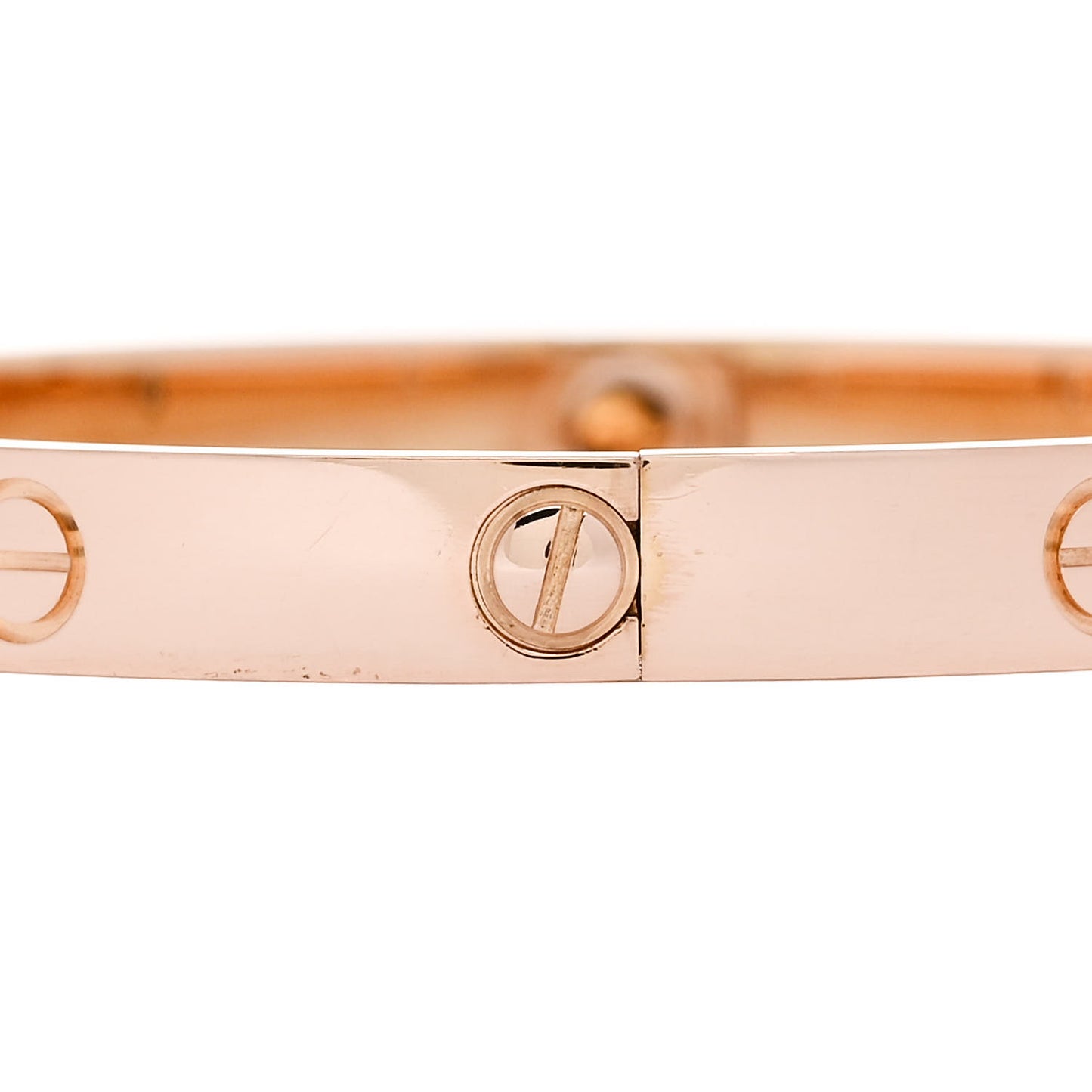 18K Pink Gold 4 Diamond LOVE Bracelet 18