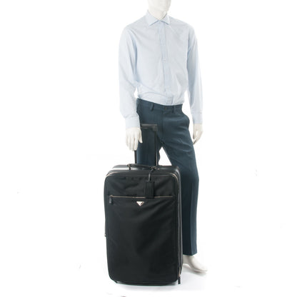 Prada Tessuto Saffiano Trolley Luggage Nero Black 2 of 8
