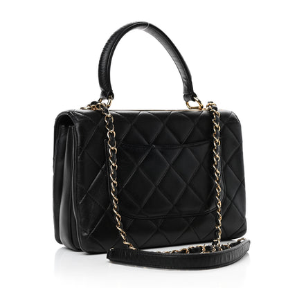 Chanel Lambskin Quilted Small Trendy CC Dual Handle Flap Bag Black 2 of 4