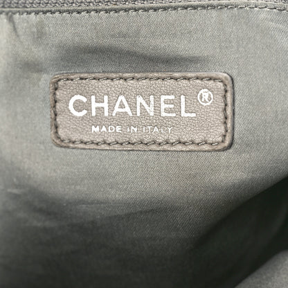 Chanel Lambskin Patent Calfskin Brooklyn Patchwork Hobo Black 6 of 11