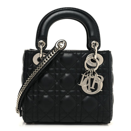 Christian Dior Lambskin Cannage Mini Lady Dior Black 1 of 12