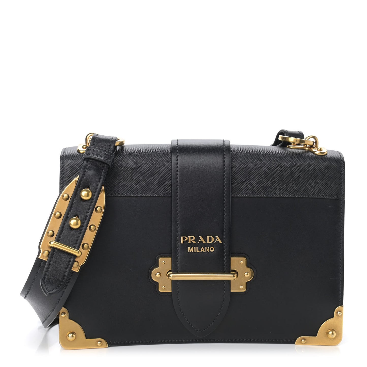 City Calf Saffiano Large Cahier Bag Black