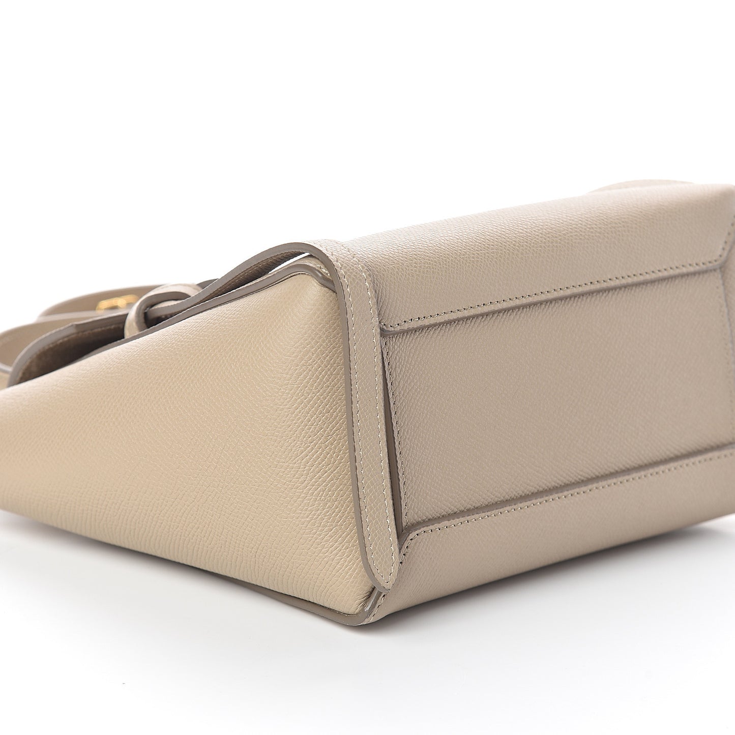 Grained Calfskin Nano Belt Bag Light Taupe