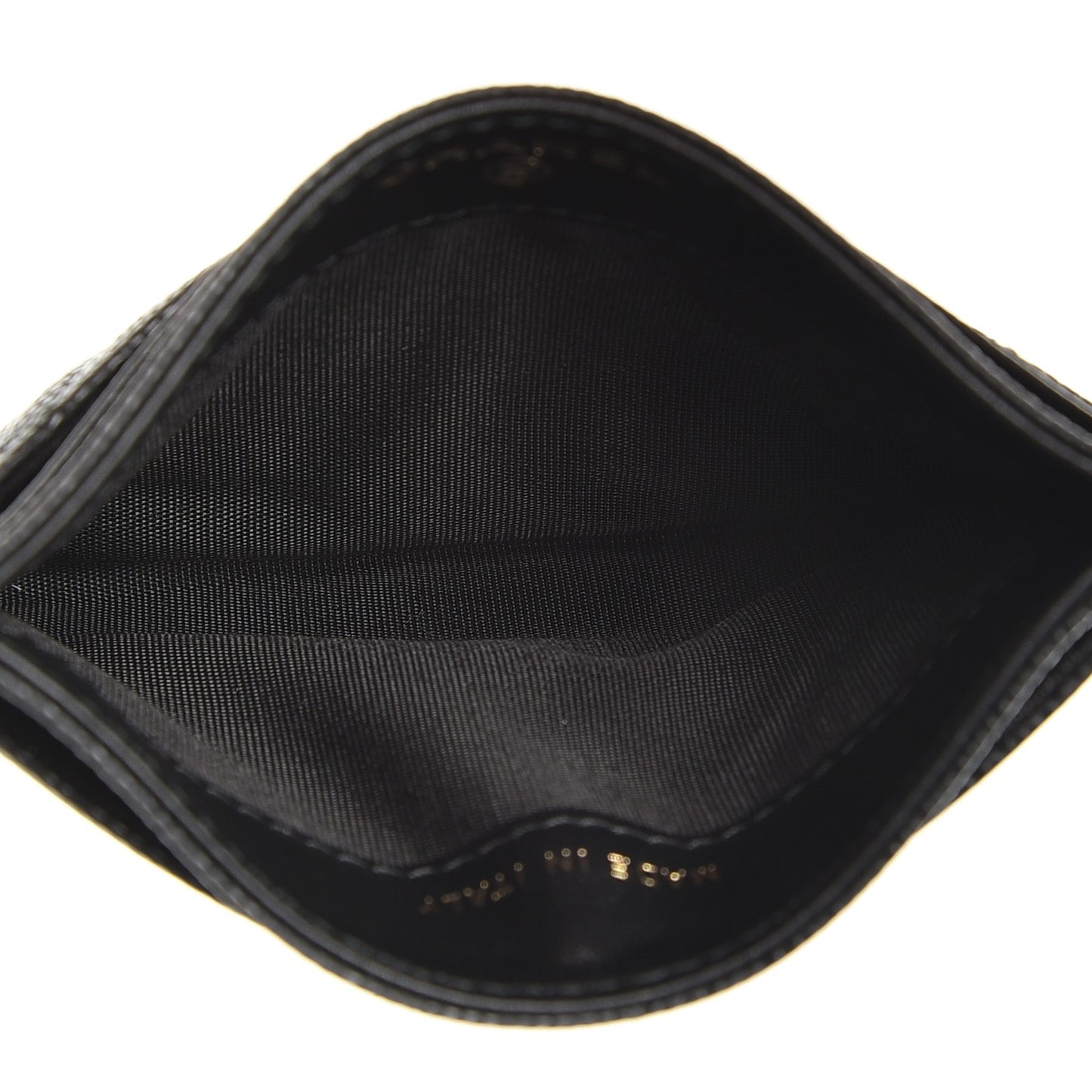 Caviar Quilted Boy Card Holder Black