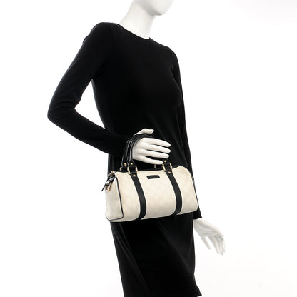 Gucci GG Plus Monogram Small Joy Boston White Black 2 of 7