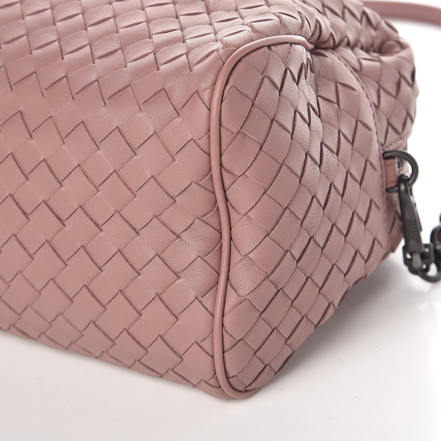 Nappa Intrecciato Satchel Dusty Rose