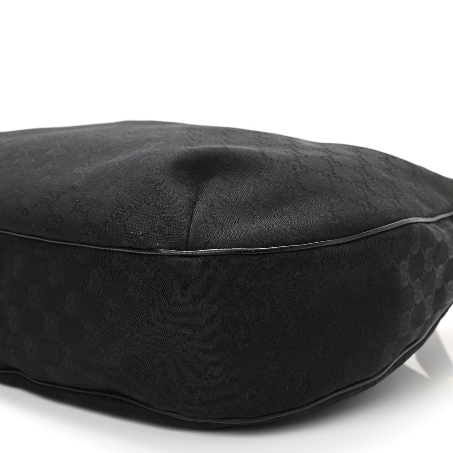Monogram Large New Ladies Web Hobo Black