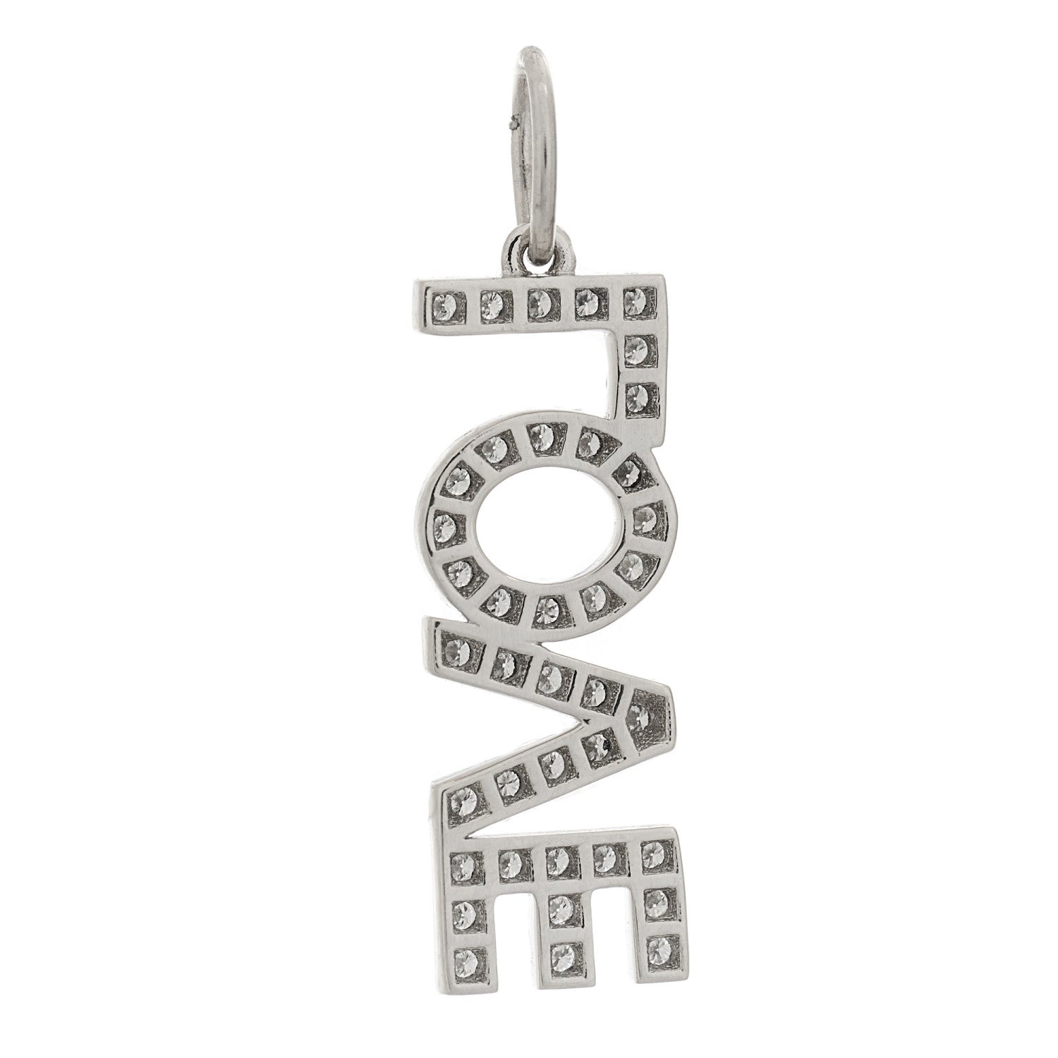 Tiffany Platinum Diamond Love Charm 3 of 4