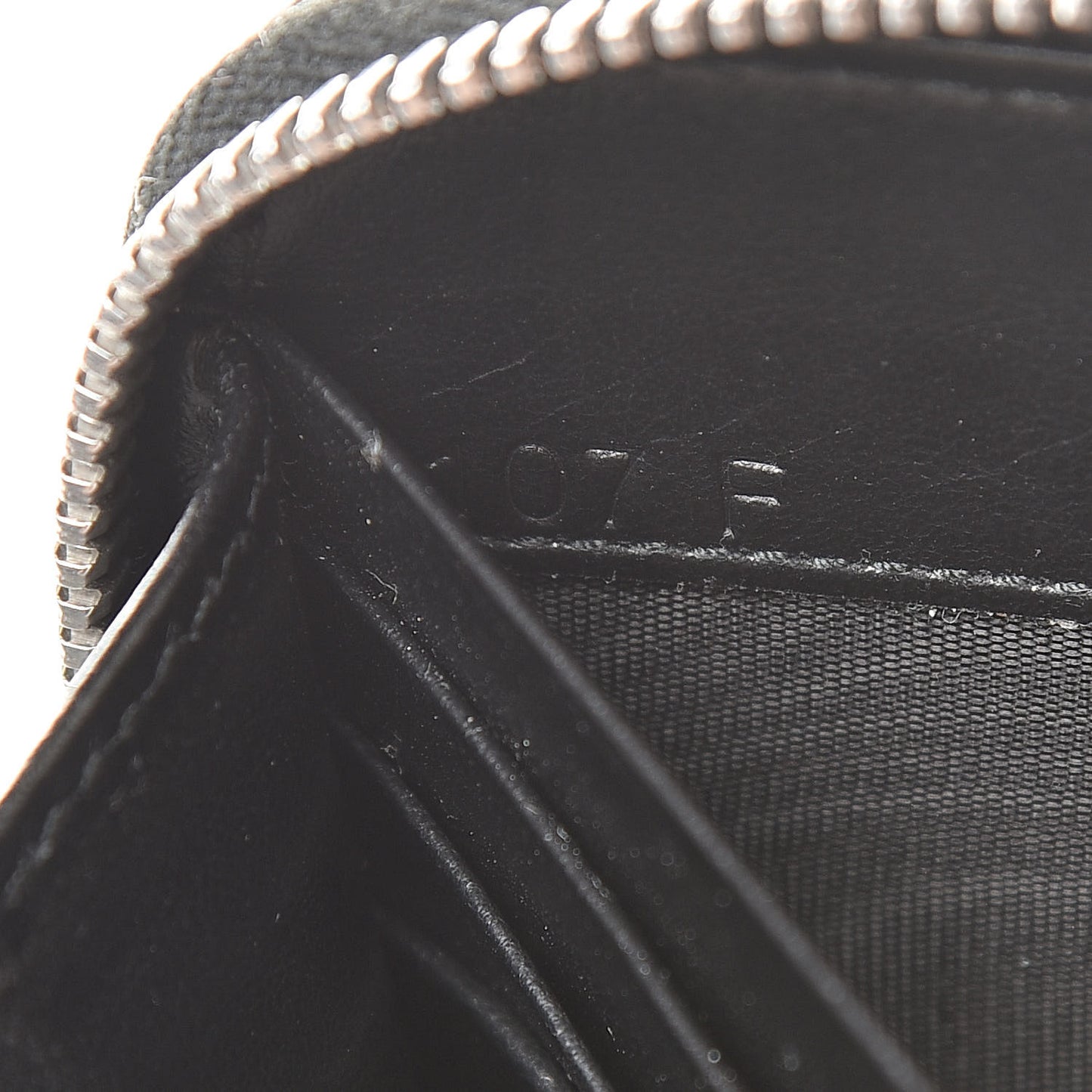 Soft Calfskin Diagramme Zip Around Wallet Black