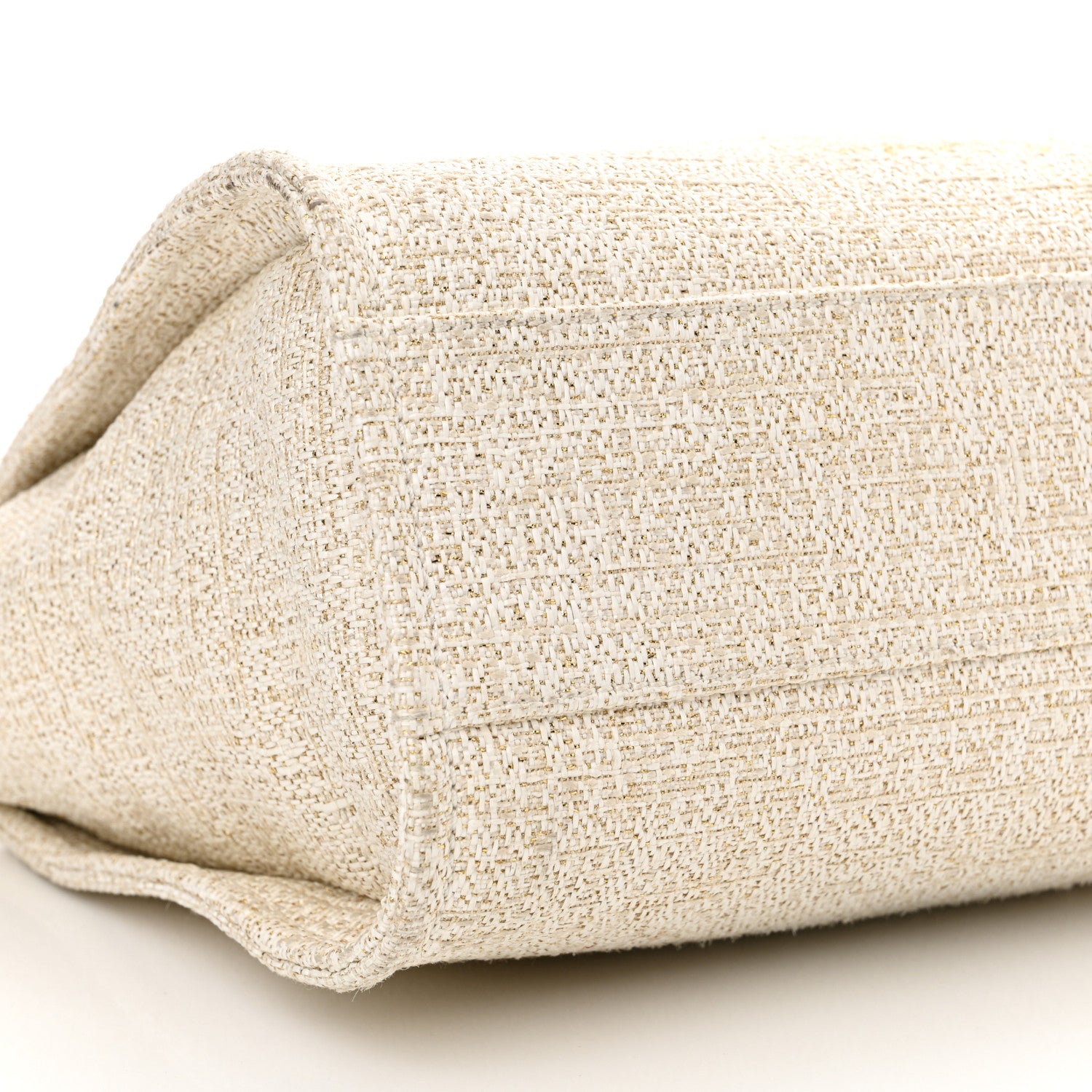 Chanel Lurex Boucle Small Deauville Tote Ivory 9 of 15