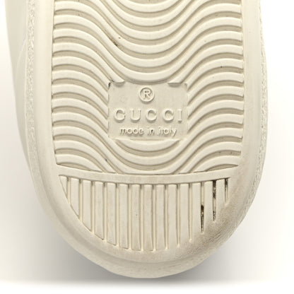 Gucci Calfskin Crocodile Web Womens Ace Sneakers 38.5 White Green 7 of 9