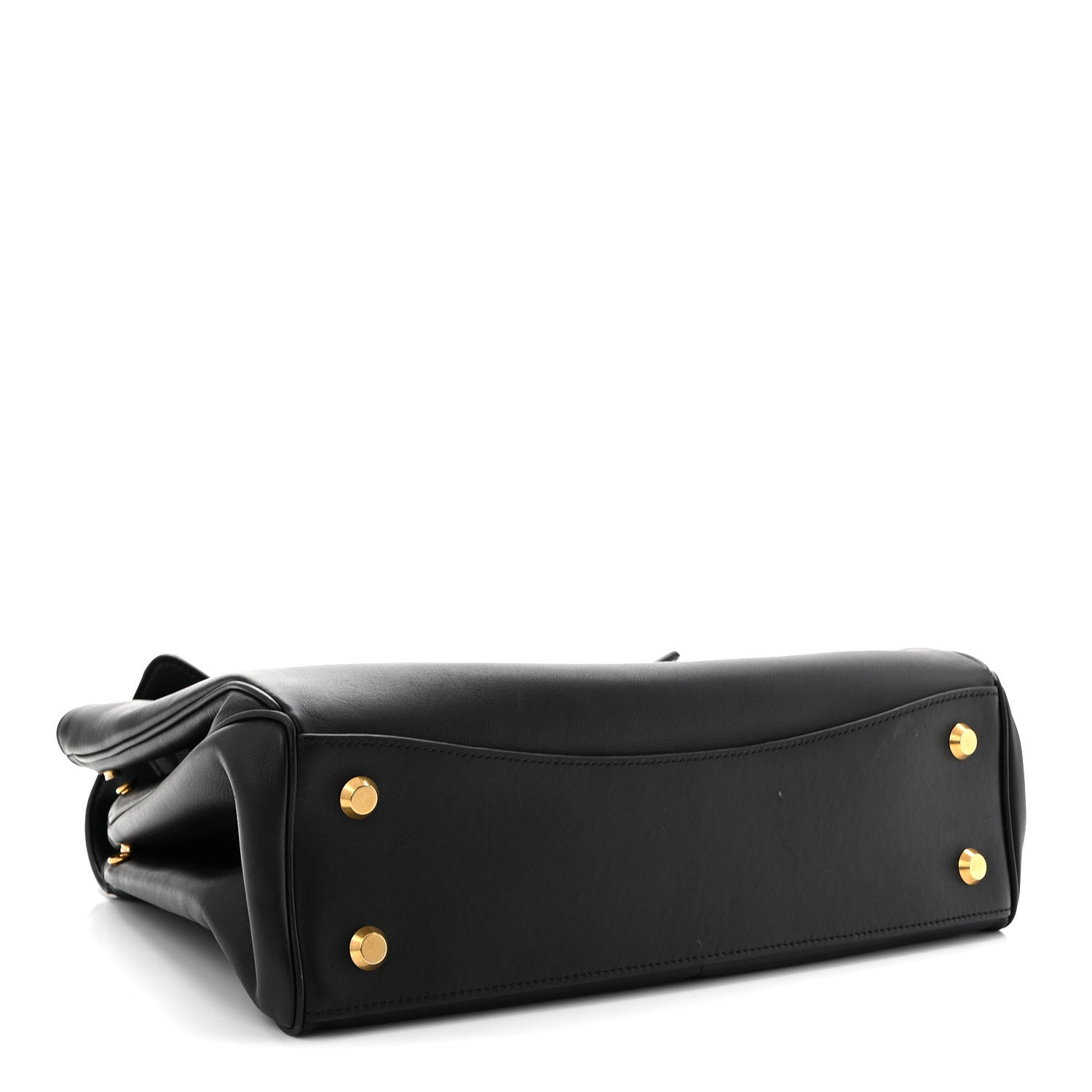 Balenciaga Natural Smooth Calfskin Medium Rodeo Top Handle Handbag Black 4 of 12