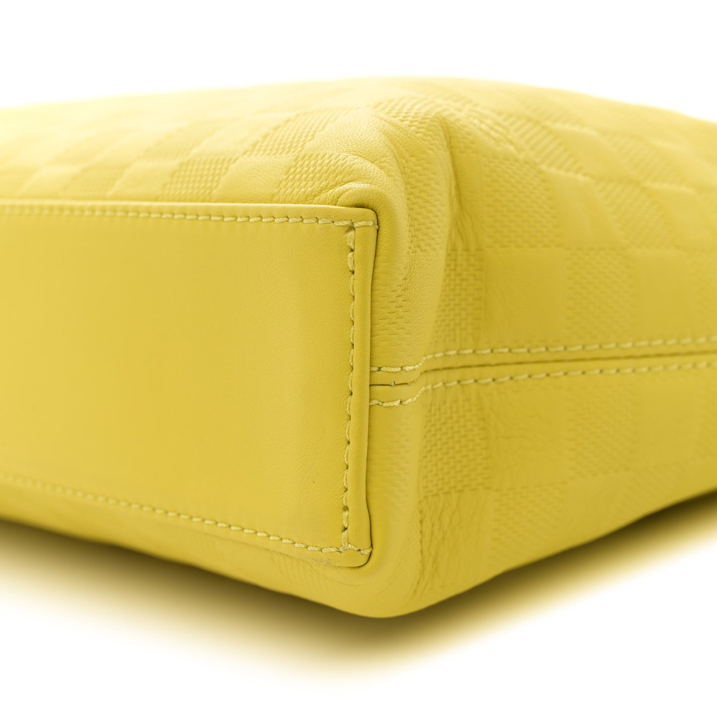 Damier Infini Porte-Documents Vert Acide
